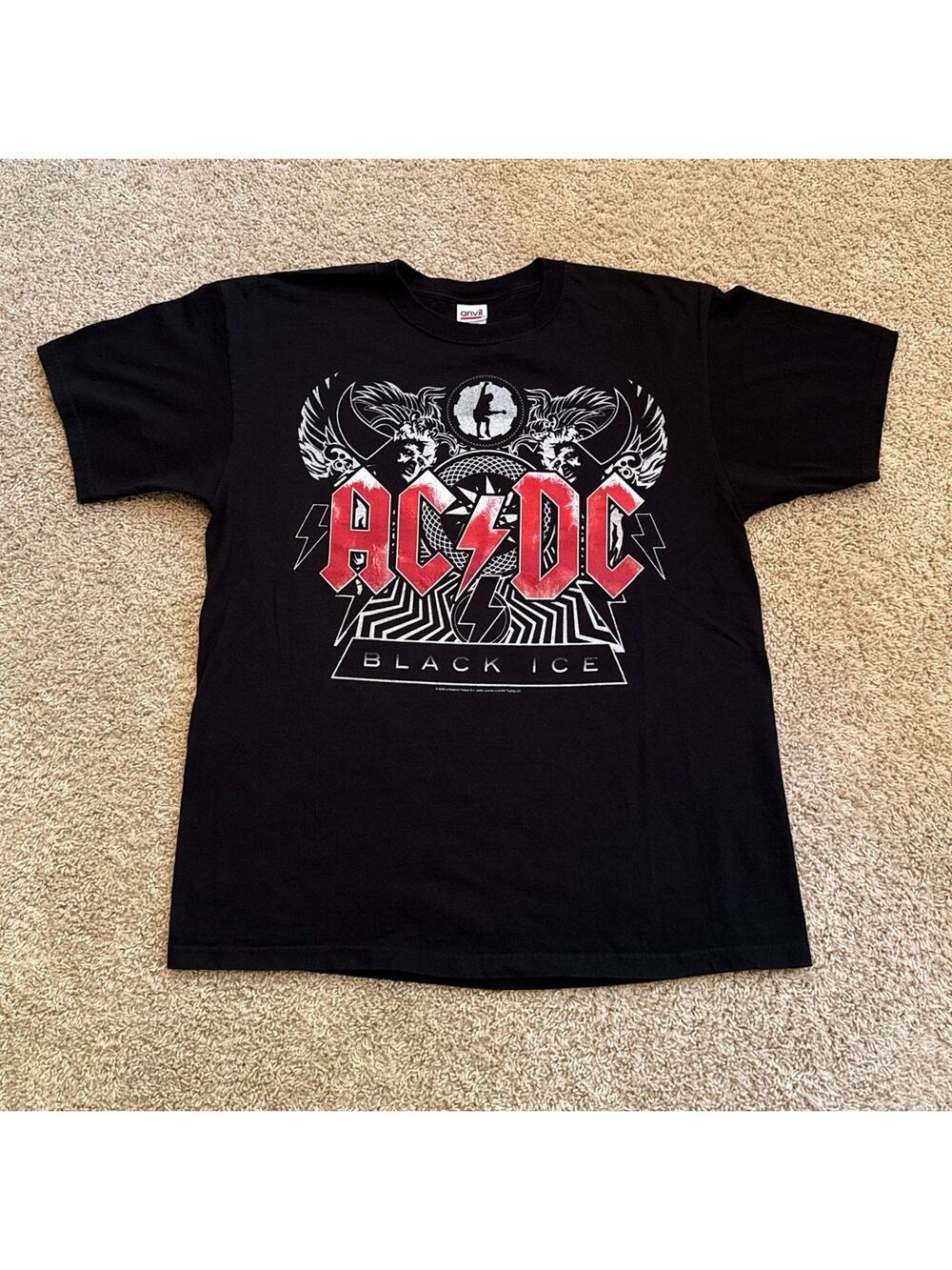 AC DC Black Ice 2008 Band Tee size XL